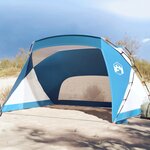 vidaXL Tente de plage bleu azuré 274x178x170/148 cm taffetas 185T