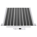 vidaXL Ensemble de panneau de clôture WPC 699x186 cm Noir
