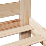 vidaXL Cadre de lit sans matelas 75x190 cm bois de pin massif