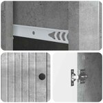 vidaXL Buffet Gris béton 66 x 34 5 x 90 cm Bois d'ingénierie