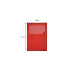 Paquet De 100 Chemises À Fenetre Forever - 22x31cm - Rouge - X 4 - Exacompta