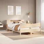 vidaXL Cadre de lit sans matelas 160x200 cm bois massif de pin