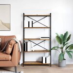 vidaXL Bibliothèque Bois ancien 80 x 30 x 153 cm Bois d'ingénierie