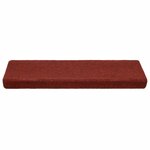 vidaXL Tapis de marches d'escalier 10Pièces Bordeaux 65x21x4cm Aiguilleté