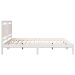vidaXL Cadre de lit extra long sans matelas 200x210 cm bois massif
