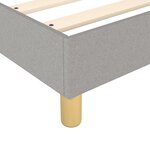 vidaXL Cadre de lit sans matelas gris clair 80x200 cm tissu