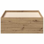 vidaXL Cadre de lit sans matelas chêne artisanal 100x200 cm