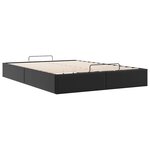 vidaXL Cadre de lit ottoman sans matelas noir 140x200 cm similicuir