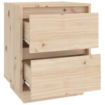 vidaXL Table de chevet 40x35x50 cm Bois de pin solide