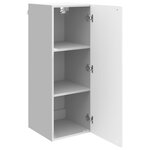 vidaXL Armoire Murale Blanc brillant 33 x 34 5 x 90 cm
