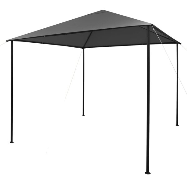 vidaXL Tonnelle 3x3 m Anthracite Tissu et acier 180 g/m²