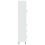 vidaXL Ensemble de Meubles 2 Pièces Blanc brillant 66 x 34 5 x 90 cm