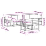 vidaXL Ensemble de canapés d'extérieur 8 Pièces Naturel et Anthracite