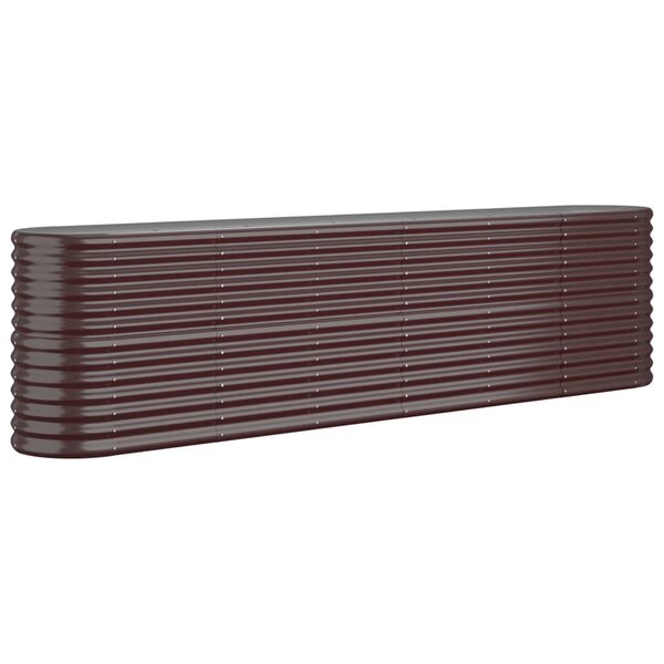 vidaXL Lit surélevé de jardin Acier galvanisé marron