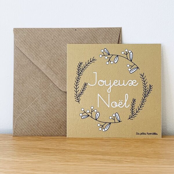 Carte - Joyeux Noël - Doré