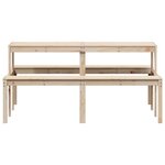 vidaXL Table de pique-nique 160x134x75 cm bois massif de pin