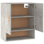 vidaXL Armoire murale Gris béton 60x31x70 cm Bois d'ingénierie