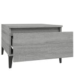 vidaXL Table d'appoint Sonoma gris 50x46x35 cm Bois d'ingénierie