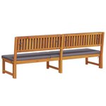 vidaXL Transat 1-personne Marron 200 x 57 x 75cm Bois d'acacia massif