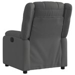 vidaXL Fauteuil inclinable gris foncé tissu