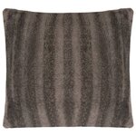 Vidaxl housse de coussin 2 pièces fausse fourrure 50 x 50 cm gris