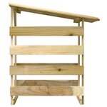 vidaXL Pergola avec toit 100x90x100 cm Bois de pin imprégné