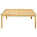 vidaXL Table basse Acacia clair 110 x 110 x 45 cm Bois d'Acacia Massif