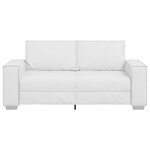 Canapé loveseat vidaXL blanc 140 cm en simili cuir