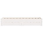 vidaXL Cadre de lit sans matelas blanc 90x200 cm bois de pin massif