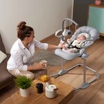 Beaba Transat balancelle hauteur réglable Relax Up&Down III Gris