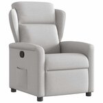 vidaXL Fauteuil inclinable gris nuage tissu