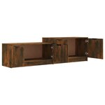 vidaXL Meuble TV Chêne fumé 158 5x36x45 cm Bois d'ingénierie