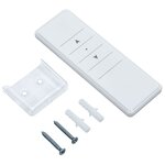 vidaXL Auvent automatique capteur de vent/LED 350x250 cm Bleu et blanc