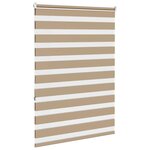 vidaXL Store zèbre marron sable largeur du tissu 100 9cm polyester