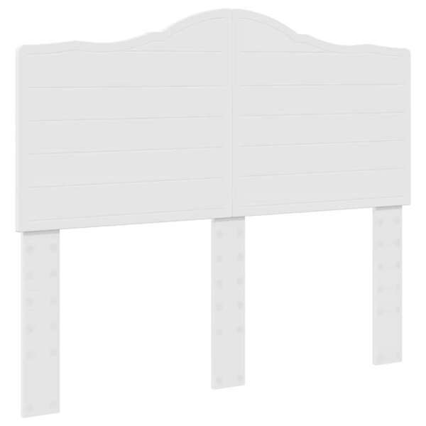 vidaXL Tête de lit avec tête de lit Blanc 135 cm Bois d'ingénierie