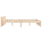 vidaXL Cadre de lit sans matelas bois massif 120x200 cm