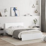 vidaXL Cadre de lit sans matelas blanc 120x200 cm