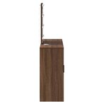 vidaXL Table de Toilette Marron 102 x 33 x 135 cm Bois d'ingénierie