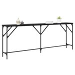 vidaXL Table console Chêne noir 200 x 29 x 75 cm