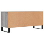 vidaXL Meuble TV sonoma gris 100x34 5x44 5 cm bois d'ingénierie
