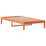 vidaXL Lit de jour sans matelas cire marron 90x190 cm bois pin massif