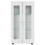 vidaXL Buffet avec étagère Blanc 55 5 x 29 x 100 cm Bois d'ingénierie