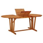 vidaXL Table de jardin 200x100x75 cm Bois d'eucalyptus solide