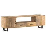 vidaXL Meuble TV 160x30x45 cm Bois massif de manguier