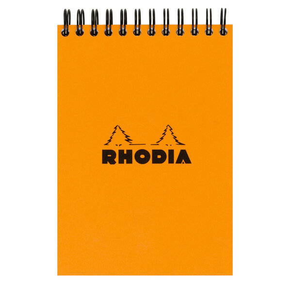 Bloc RI Classic ORANGE A6 10 5x14 8 cm Q 5x5 80F Microperforées 80g RHODIA