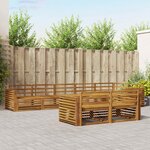 vidaXL Ensemble de canapés d'extérieur 8 Pièces Naturel