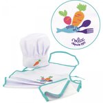 Panoplie de cuisinier tablier avec toque