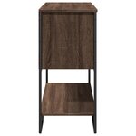 vidaXL Table console chêne marron 100x35x74 5 cm bois d'ingénierie