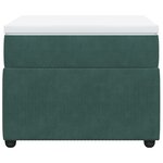 vidaXL Sommier à lattes de lit avec matelas Vert foncé 90x200 cm