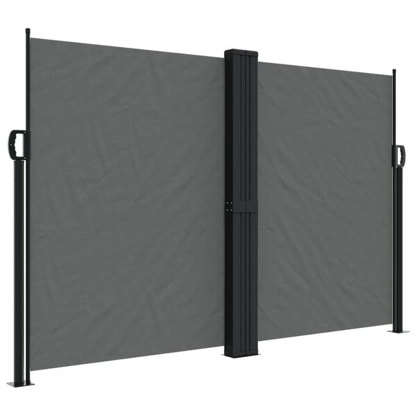 vidaXL Auvent latéral rétractable anthracite 160x1200 cm